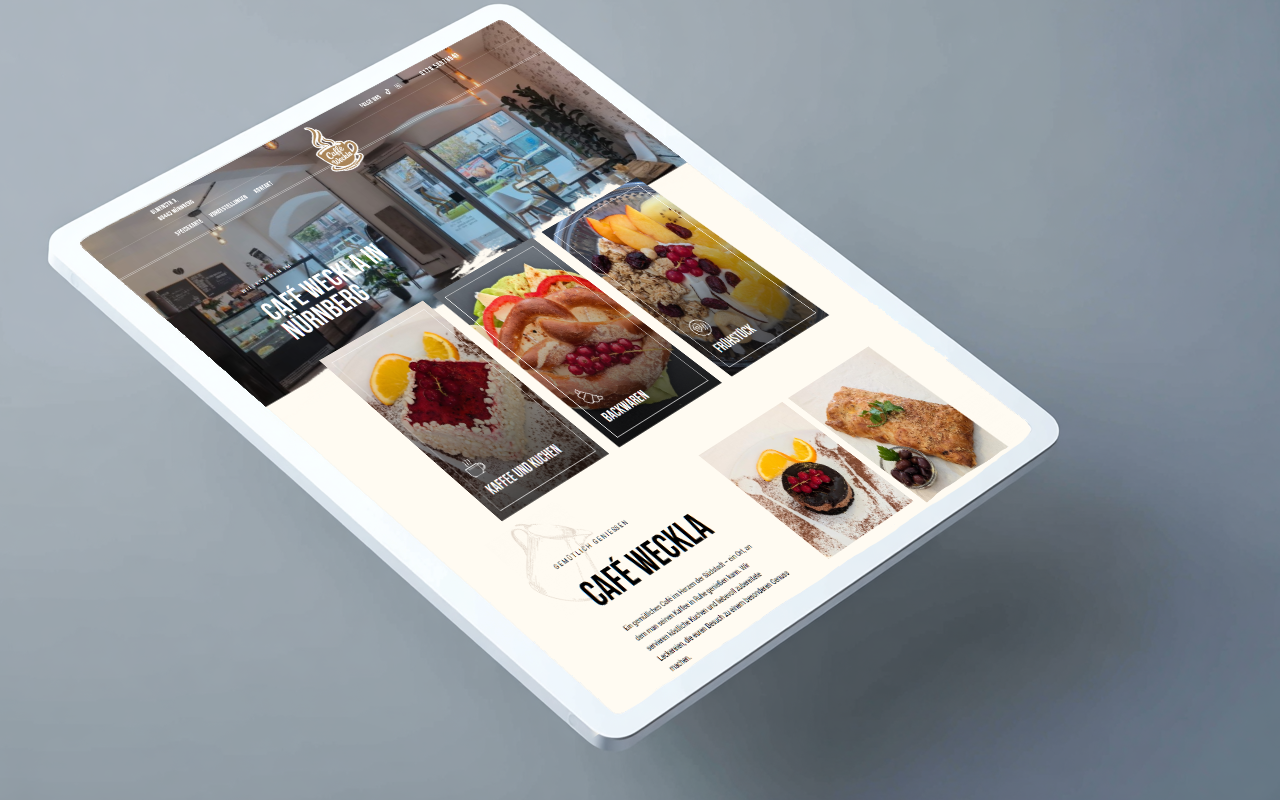 Café Weckla Website